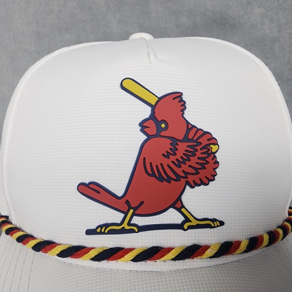 St Louis Cardinals Hat Adult White Rope Snapback Bayer MLB Baseball Cap - Picture 5 of 8